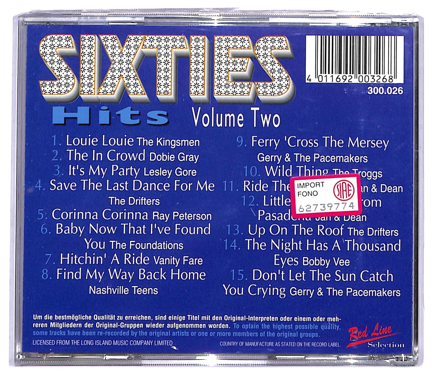 EBOND sixties hits - volume two CD CD083123