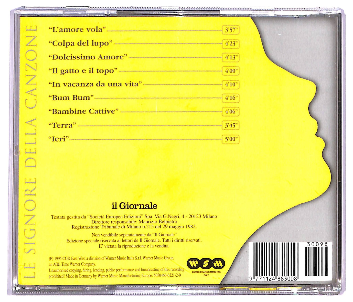 EBOND Irene Grandi - Irene Grandi - Le Signore Della Canzone Vol.8 RISTAMPA EDITORIALE JEWEL CASE CD CD083257