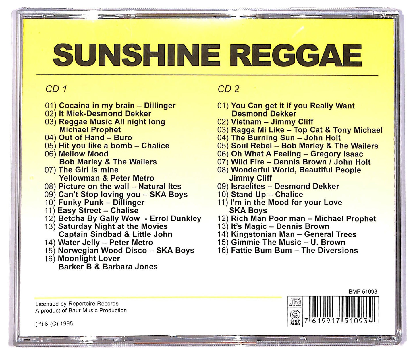 EBOND sunshine reggae CD CD083534