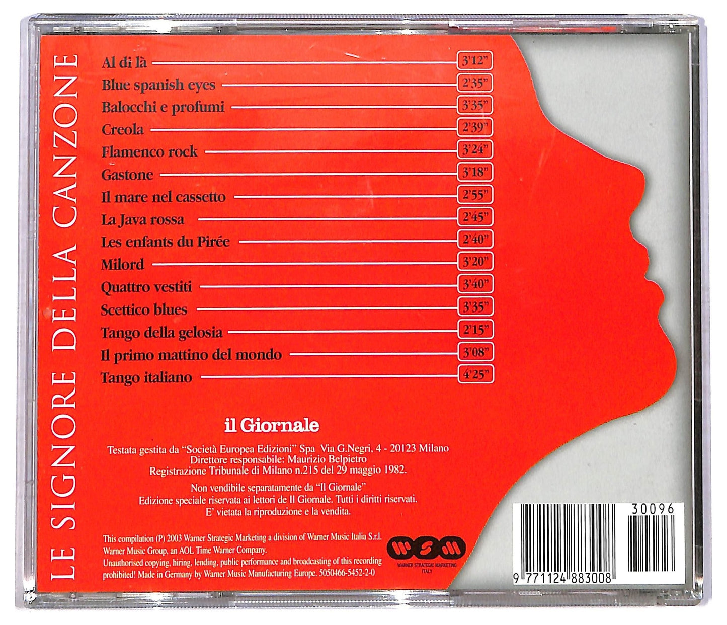 EBOND Milva - Milva - Le Signore della Canzone vol.6 COMPILATION EDITORIALE JEWEL CASE CD CD083627