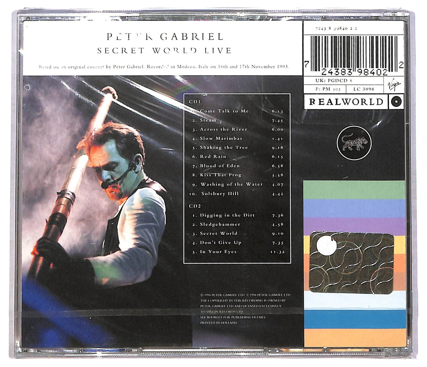 EBOND Peter Gabriel - Secret World Live ( 2 cd) ALBUM JEWEL CASE CD083709