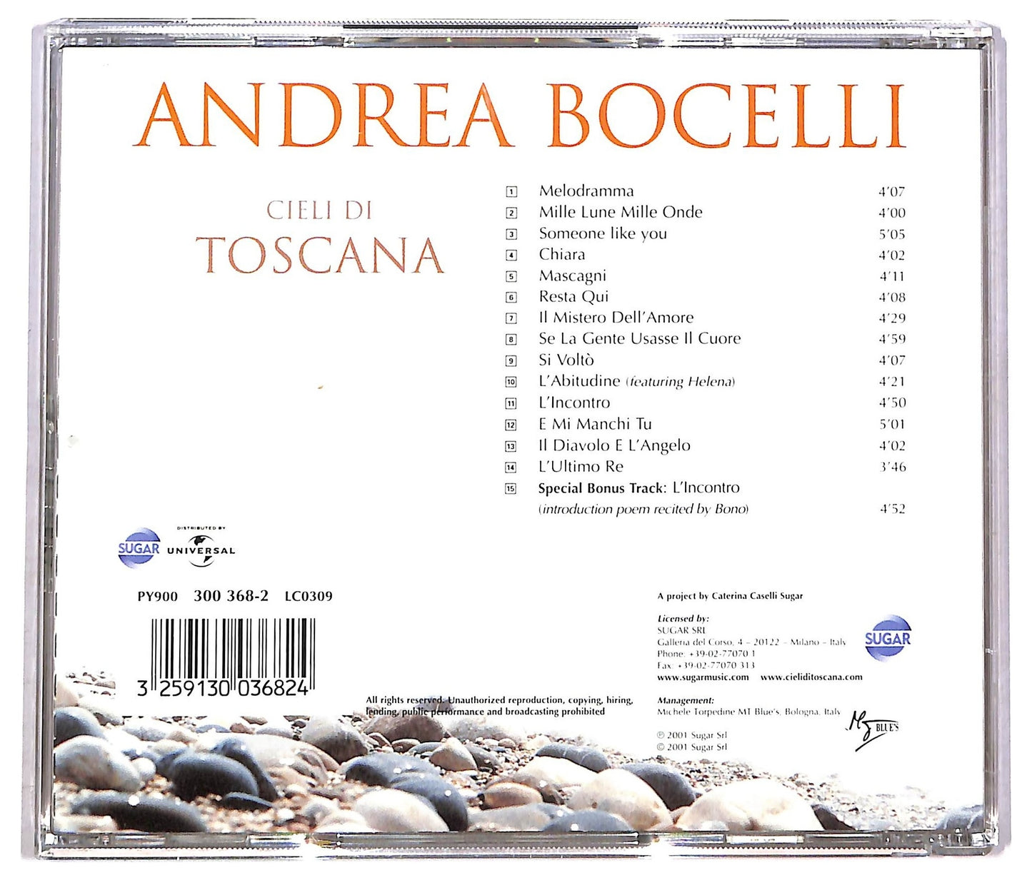 EBOND Andrea Bocelli - Cieli Di Toscana CD CD083718