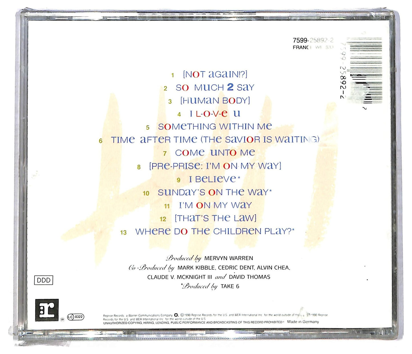 EBOND Take 6 - So Much 2 Say CD CD083817