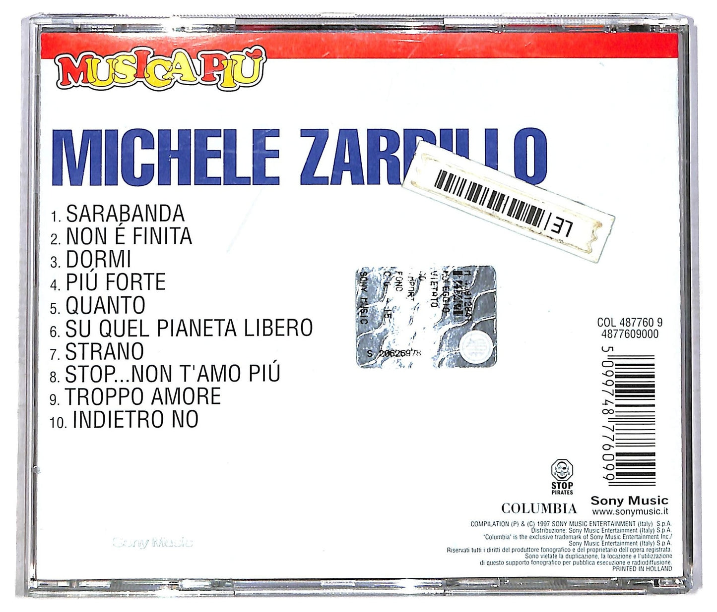 EBOND Michele Zarrillo - Michele Zarrillo CD CD083826