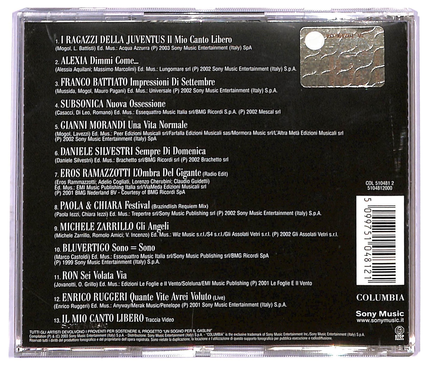 EBOND Various - Il Mio Canto Libero CD CD083906