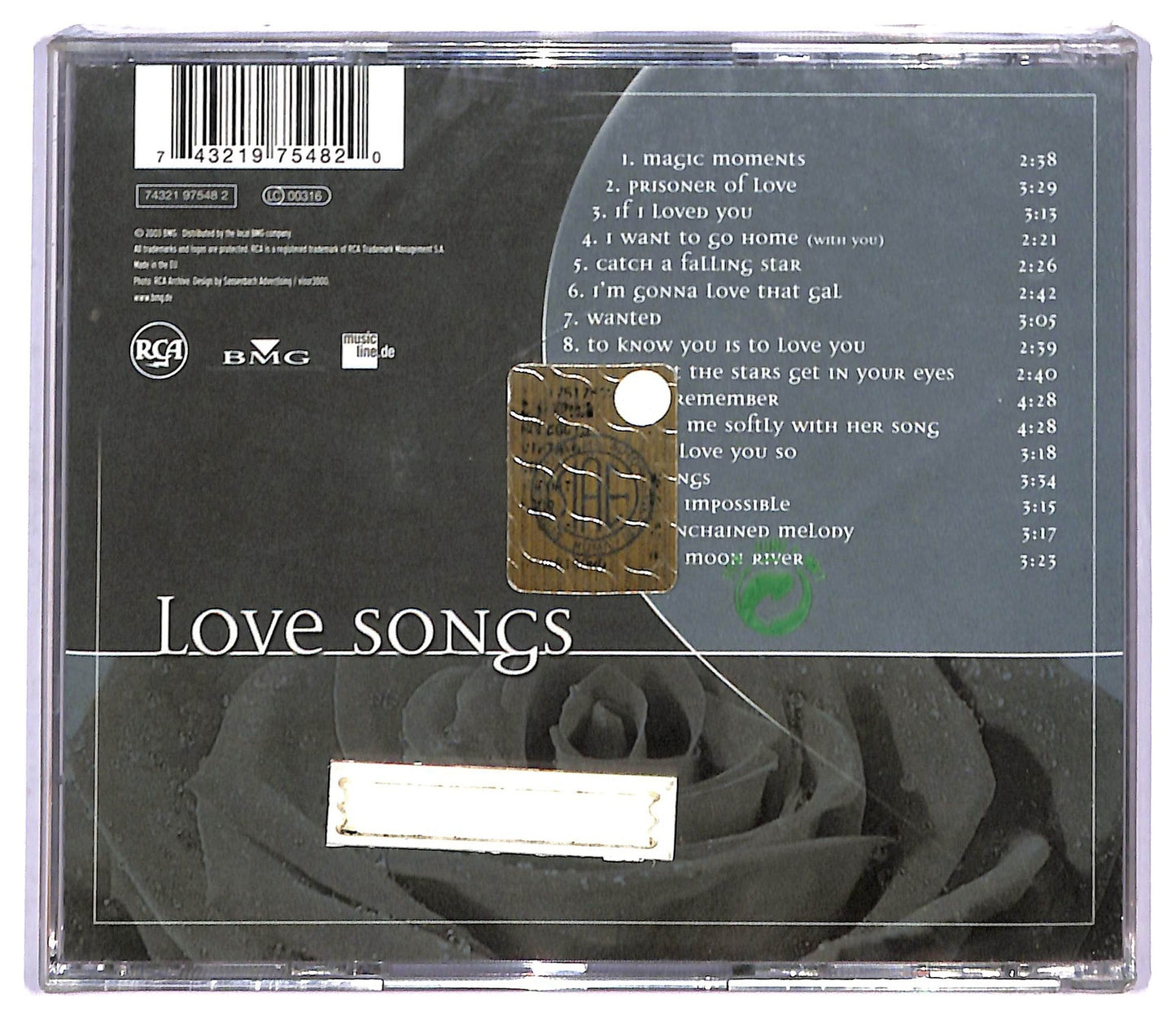 EBOND Perry Como - Love Songs CD CD083952