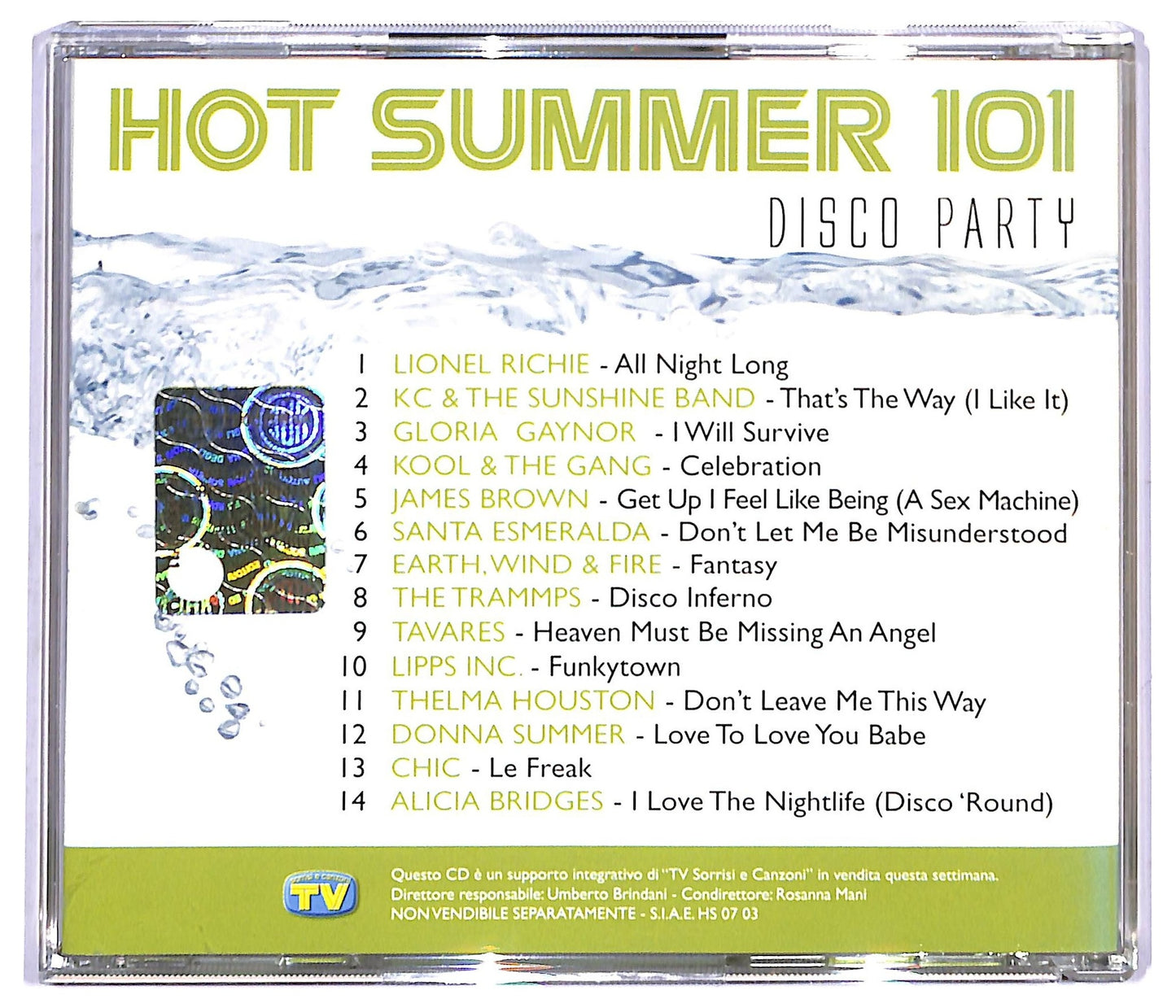 EBOND Various - Hot Summer 101 - Disco Party - Vol. 3Editoriale CD CD084114