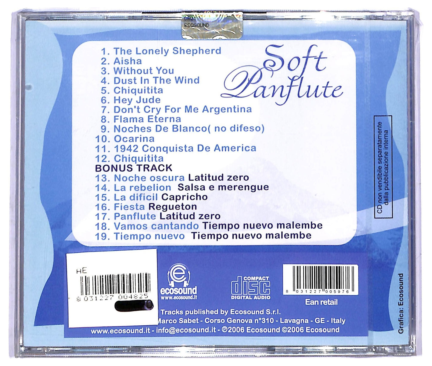 EBOND Various - Soft Panflute CD CD084202