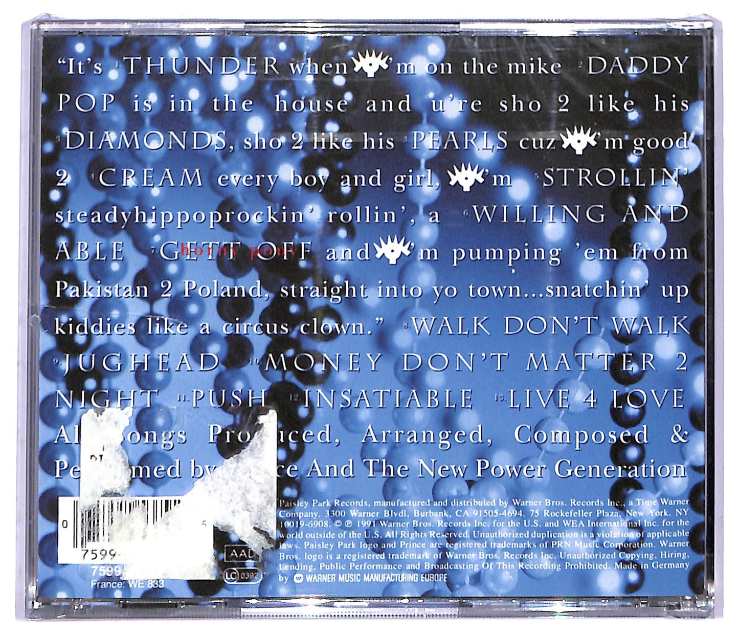 EBOND Prince and The New Power Generation - Diamonds And Pearls CD CD084310