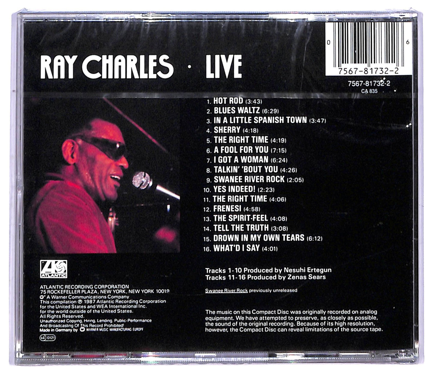 EBOND Ray Charles - Live CD CD084401