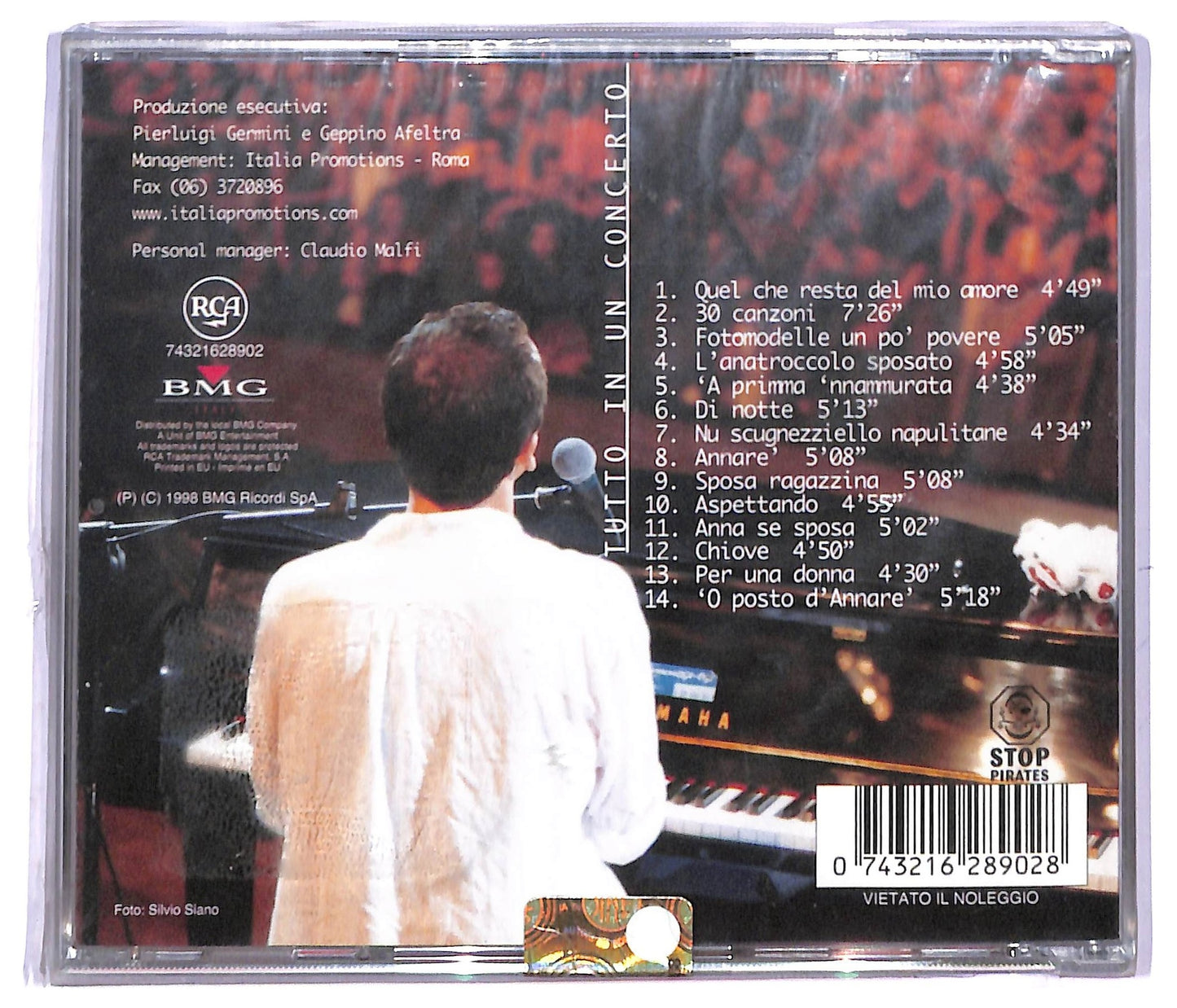EBOND Gigi D'Alessio - Tutto in un concerto EDITORIALE CD CD084406