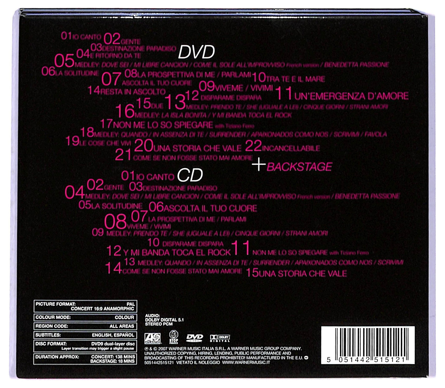 EBOND Laura Pausini - San Siro 2007 CD CD084420