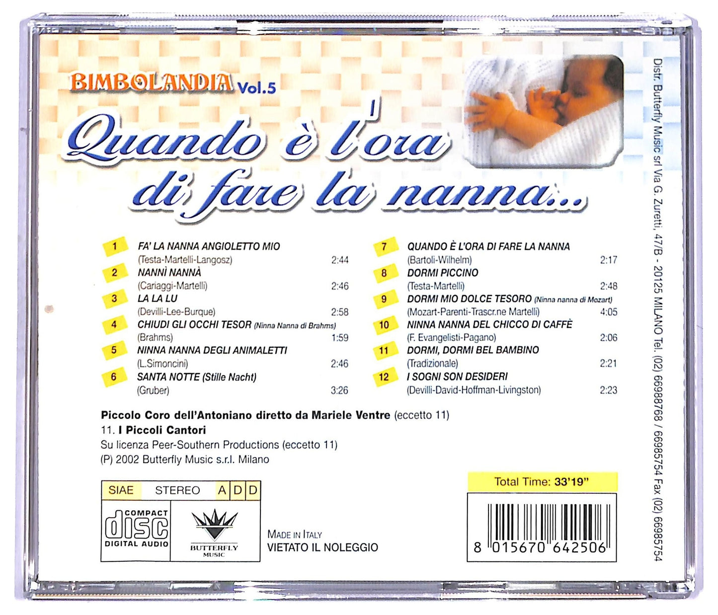 EBOND Quando e Ora Di Fare La Nanna... - Bimbolandia Vol. 5 CD CD084426