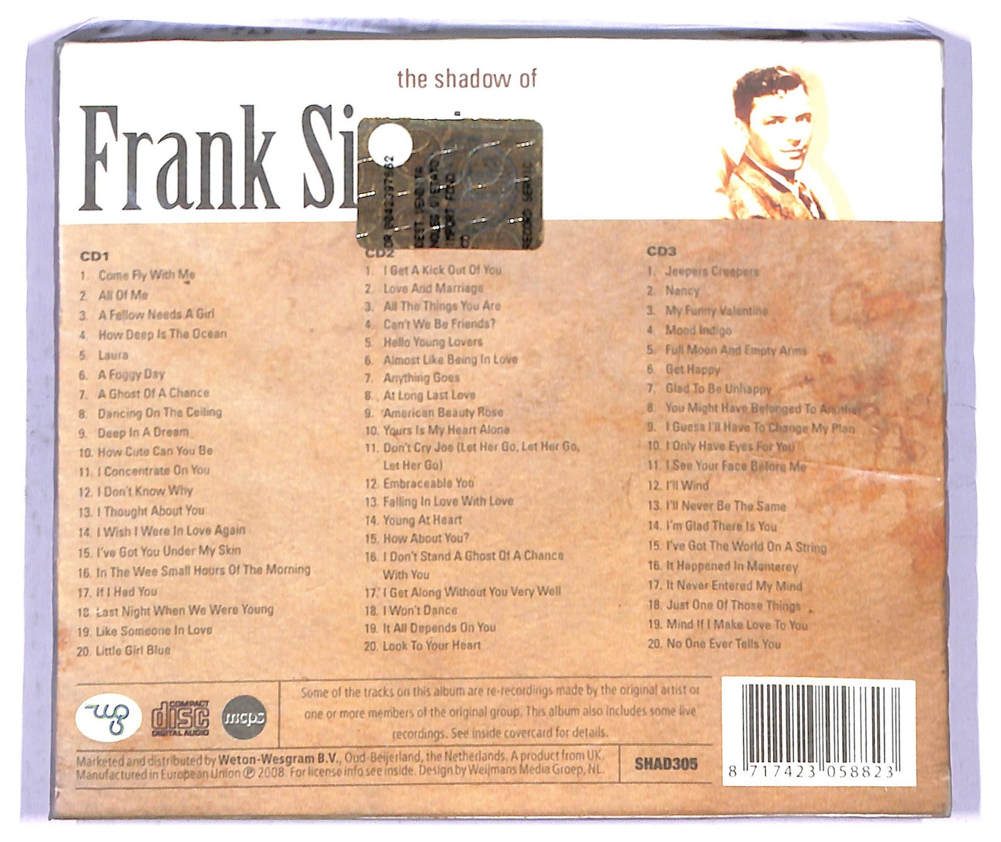 EBOND Frank Sinatra - The Shadow of Frank Sinatra (3 dischi) CD CD084439
