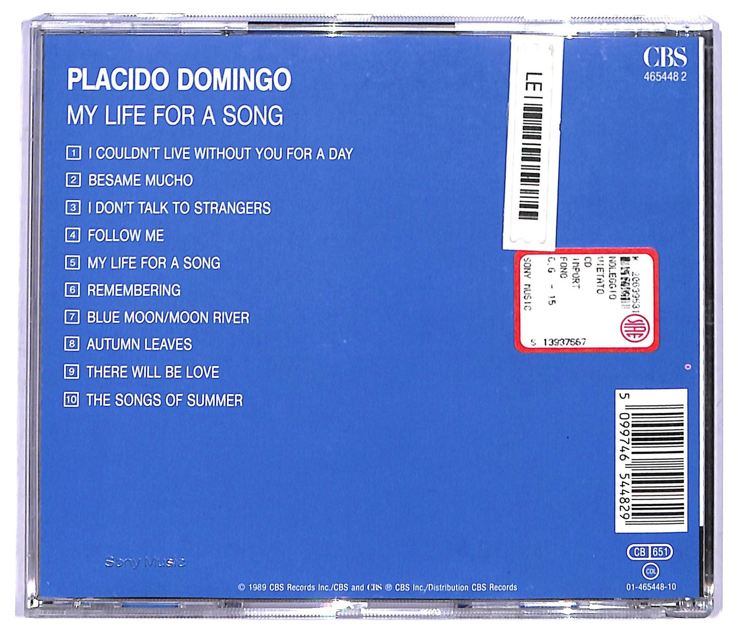 EBOND Placido Domingo - My Life For A Song CD CD084532