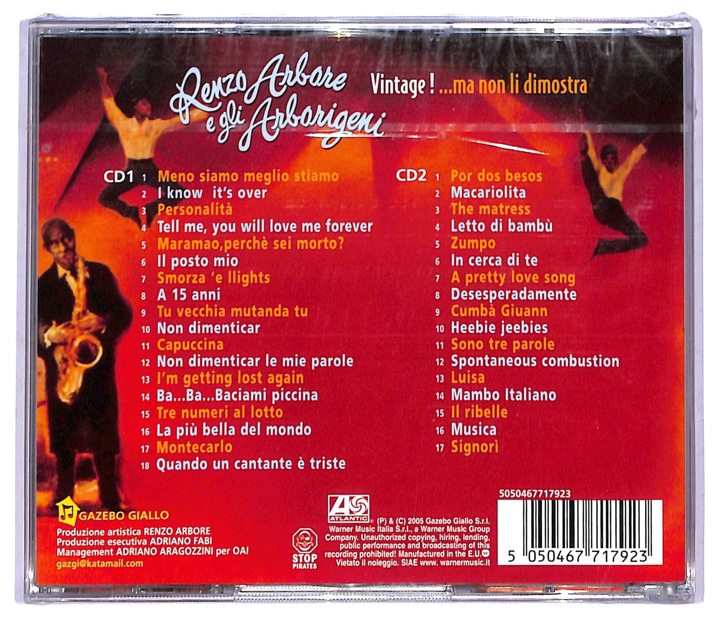 EBOND Renzo Arbore E Gli Arborigeni - Vintage! ...ma Non Li DimostraCD00704 CD084701