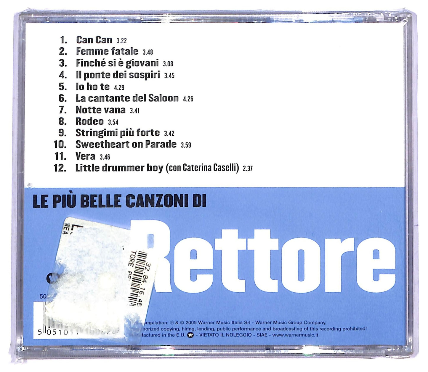 EBOND Rettore - Le Piu Belle Canzoni Di Rettore CD CD084713