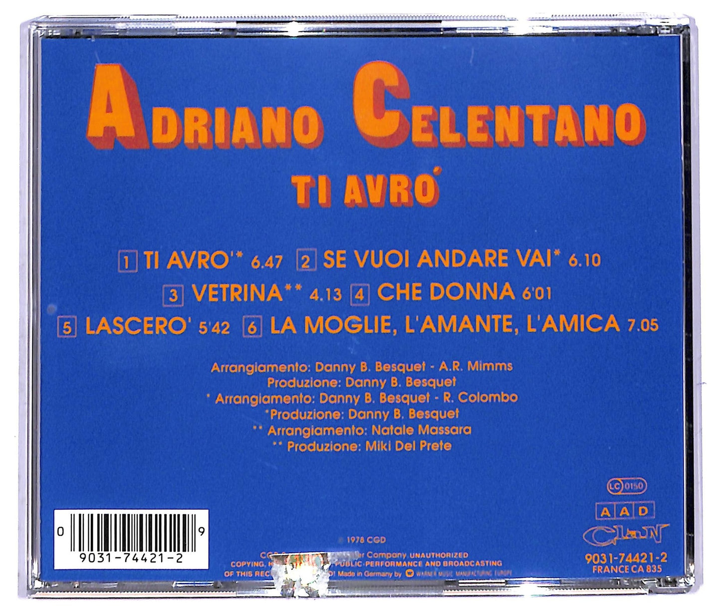 EBOND Adriano Celentano - Ti Avro CD CD084811