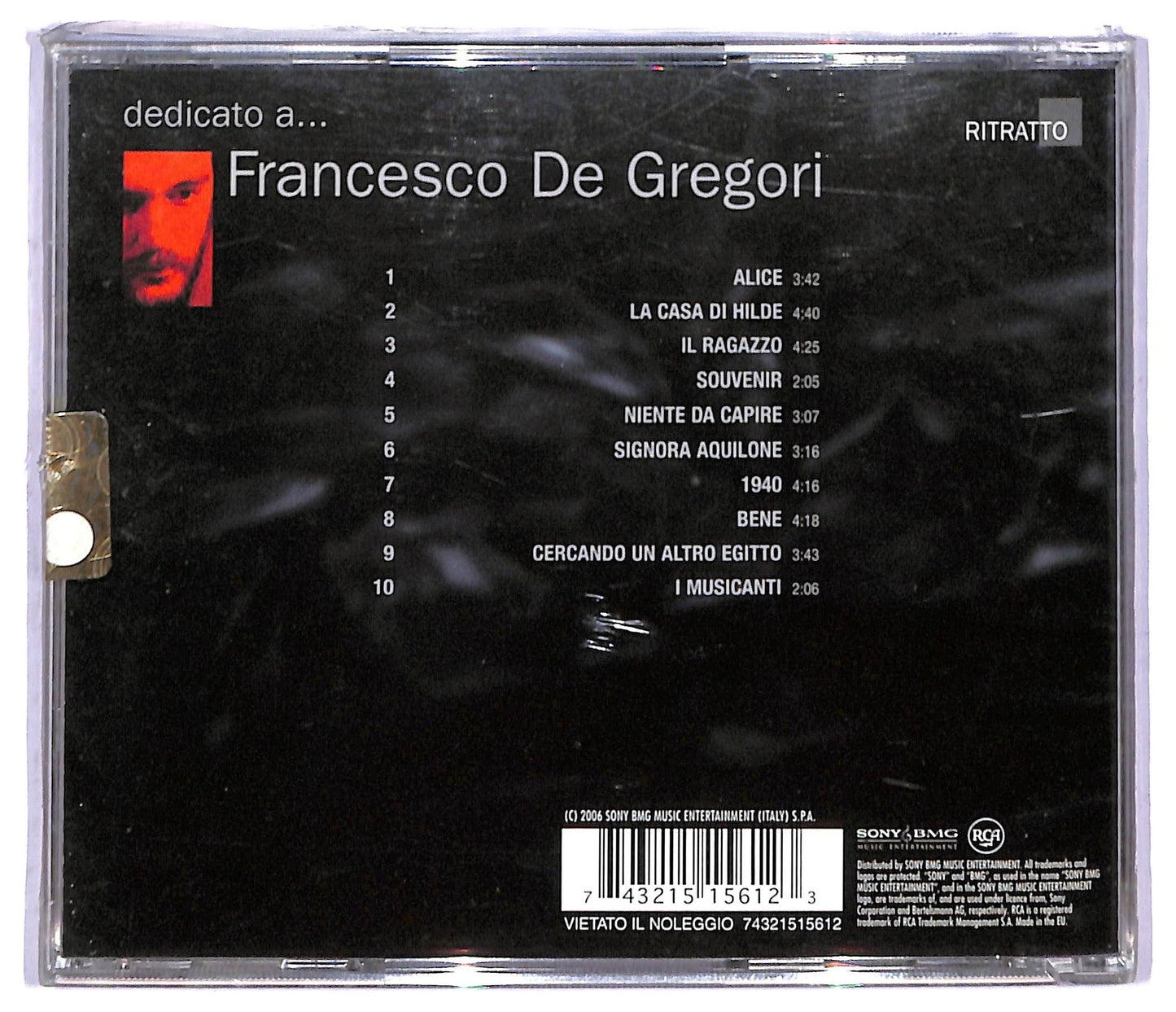 EBOND Francesco De Gregori - Dedicato A ... CD CD084844
