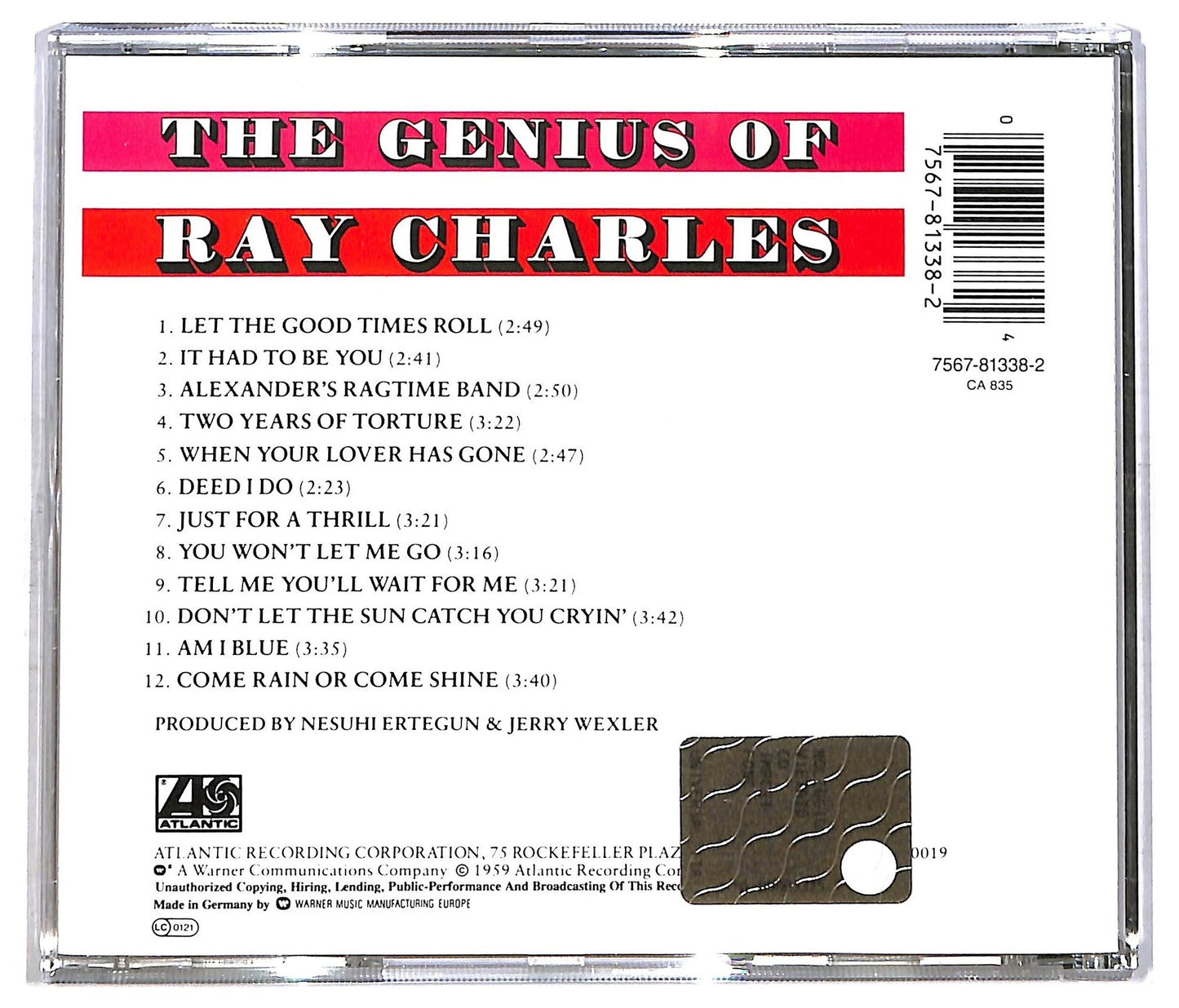 EBOND Ray Charles - The Genius Of Ray Charles CD CD085008