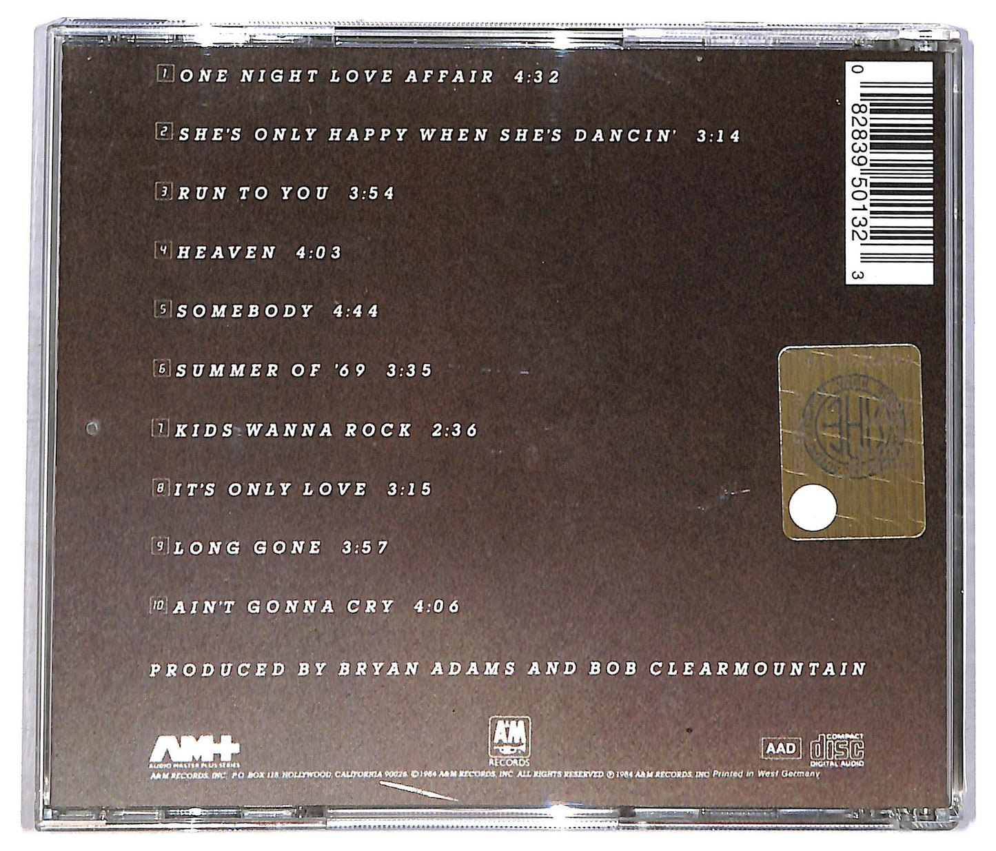 EBOND Bryan Adams - Reckless CD CD085033