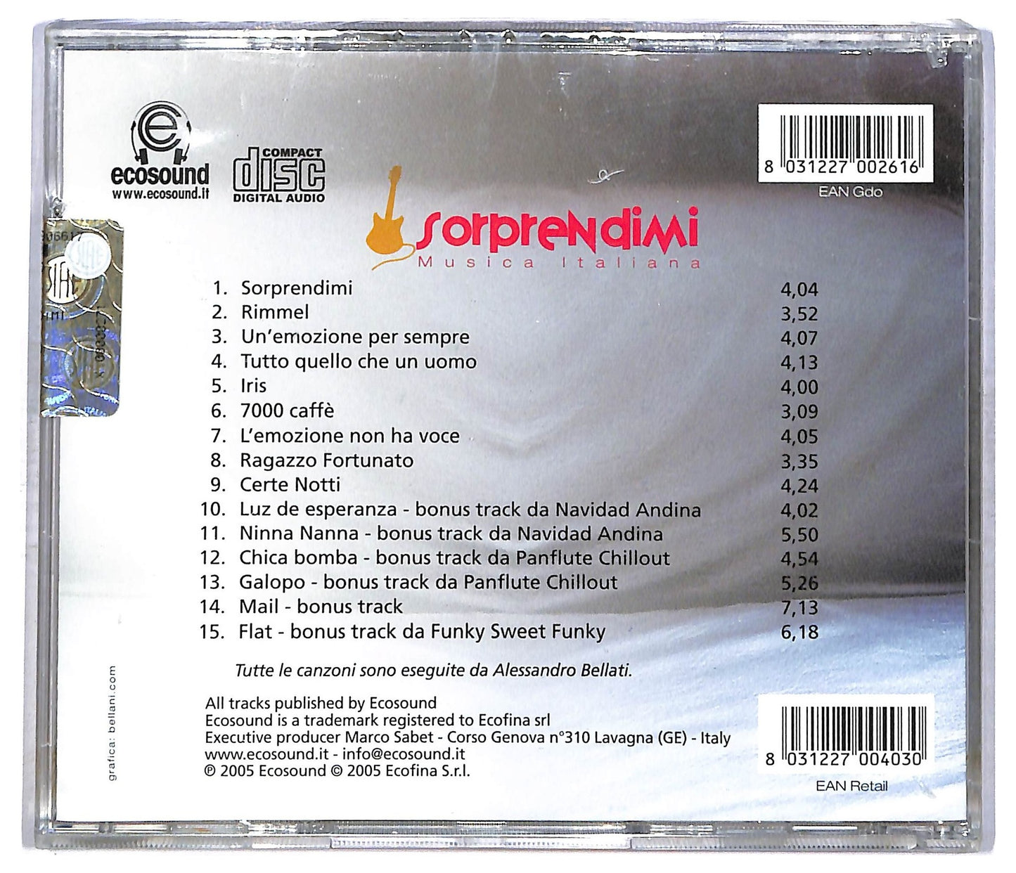 EBOND Various - Sorprendimi CD CD085125