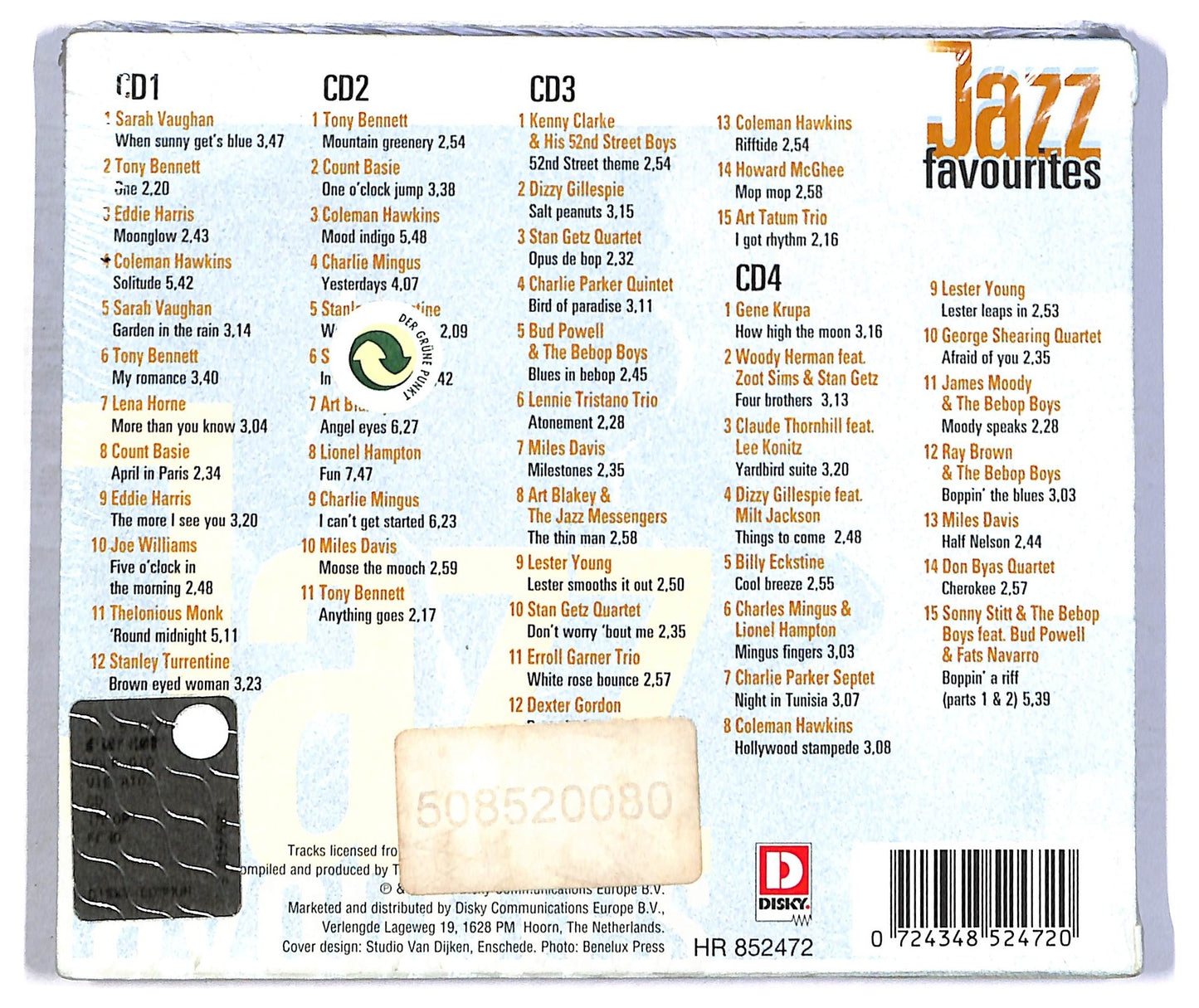 EBOND Various - Jazz Favourites (4 dischi) CD CD085126