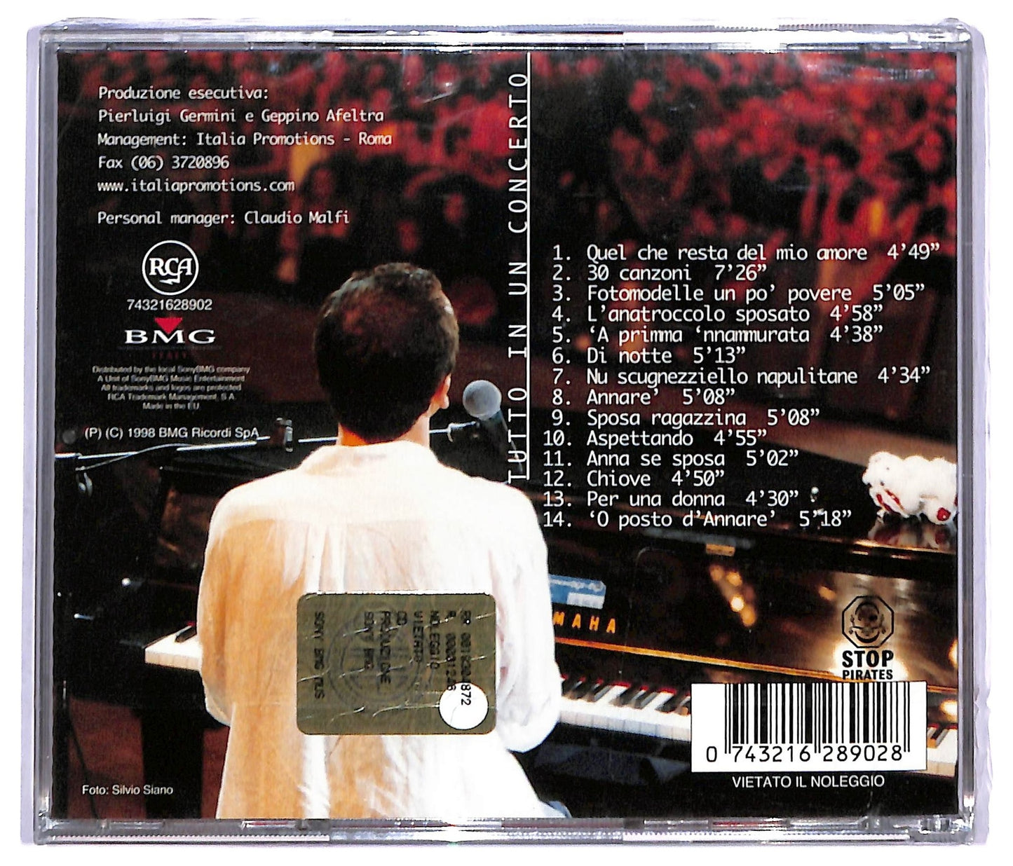 EBOND Gigi D'Alessio - Tutto In Un Concerto + Booklet CD CD085356