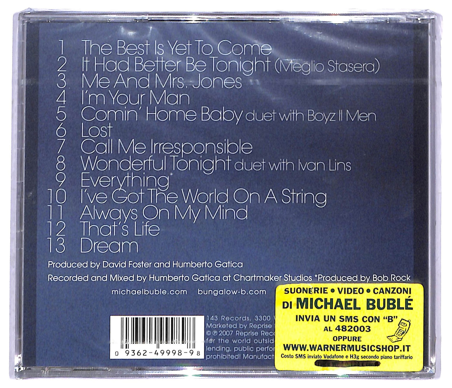 EBOND Michael Buble - Call Me Irresponsible CD CD085401