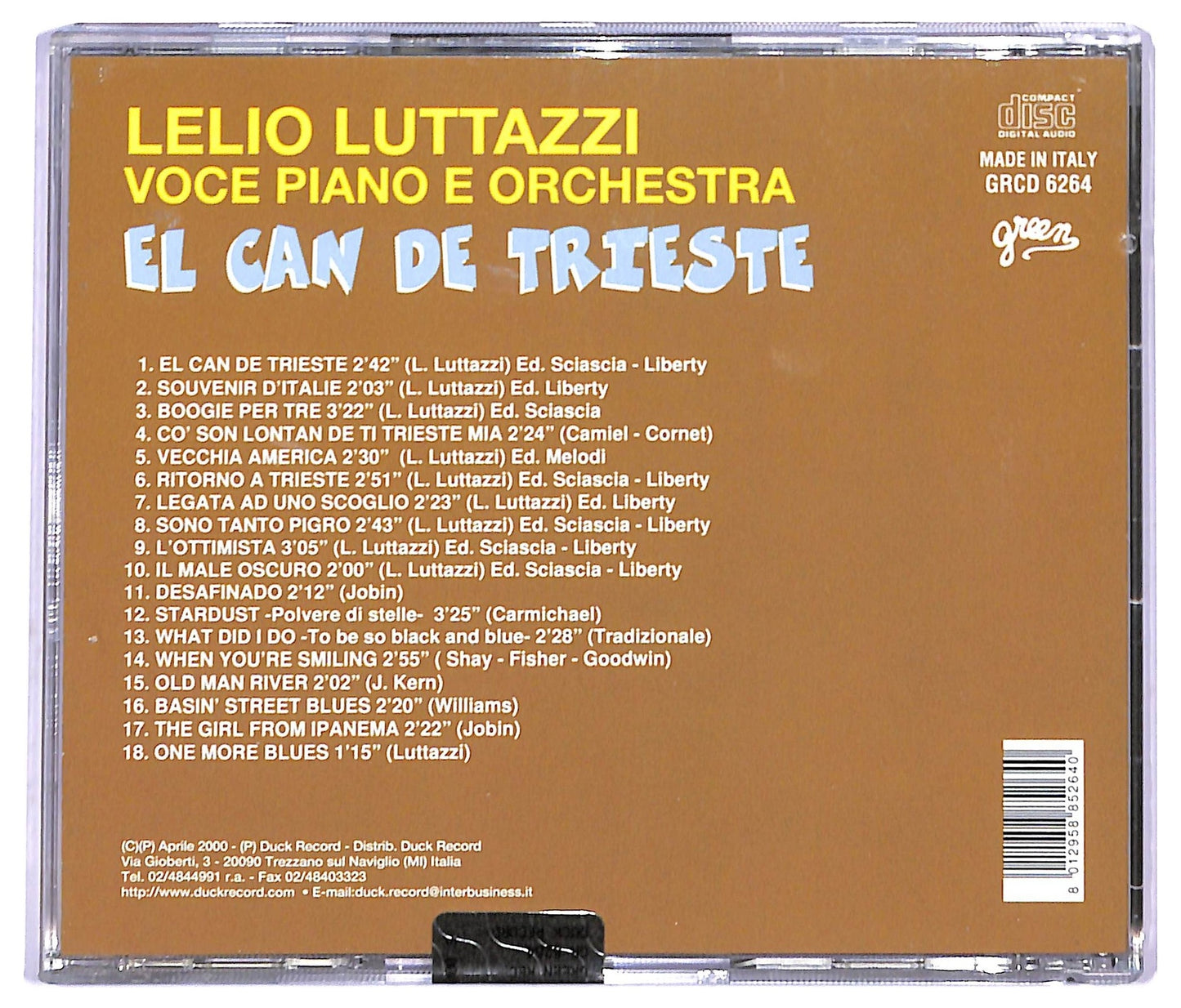 EBOND Lelio Luttazzi - El Can De Trieste CD CD085523