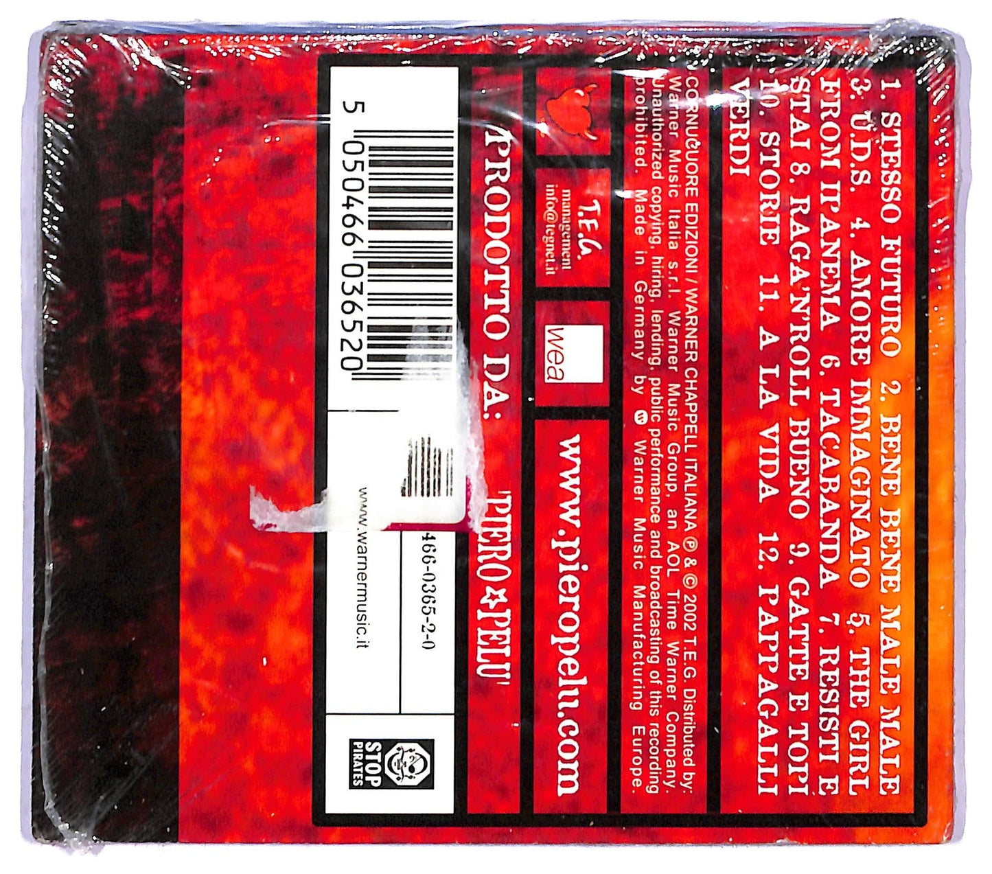 EBOND Piero Pelu - U.d.s. L'uomo Della Strada CD CD085525