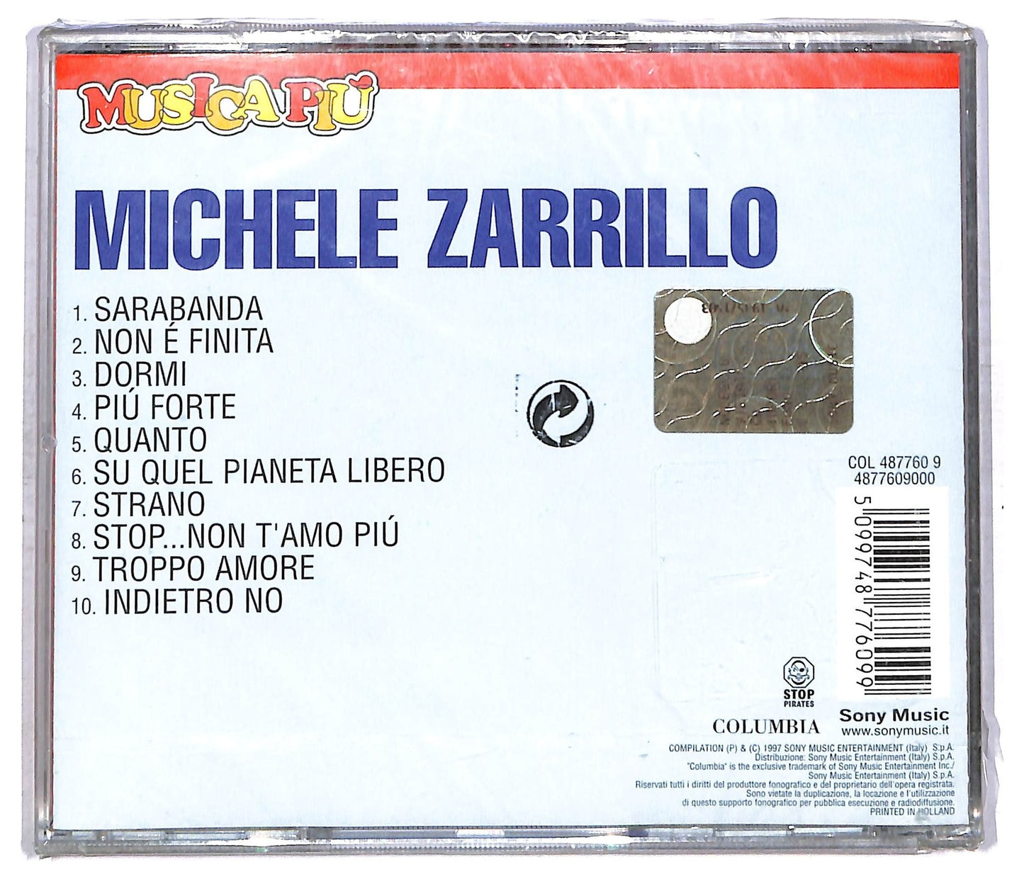 EBOND Michele Zarrillo - Michele Zarrillo CD CD085859