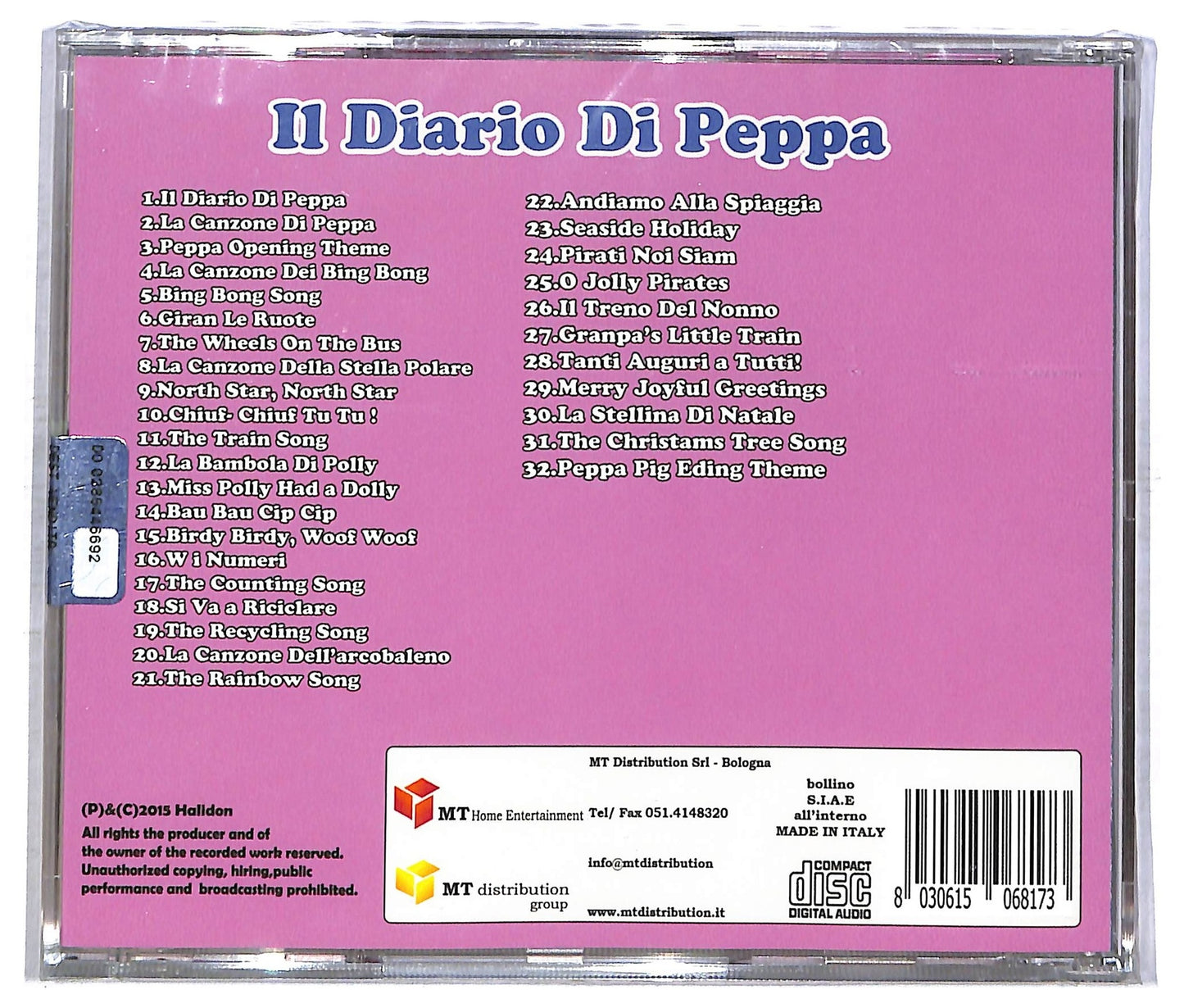 EBOND Il Diario di Peppa CD CD086226
