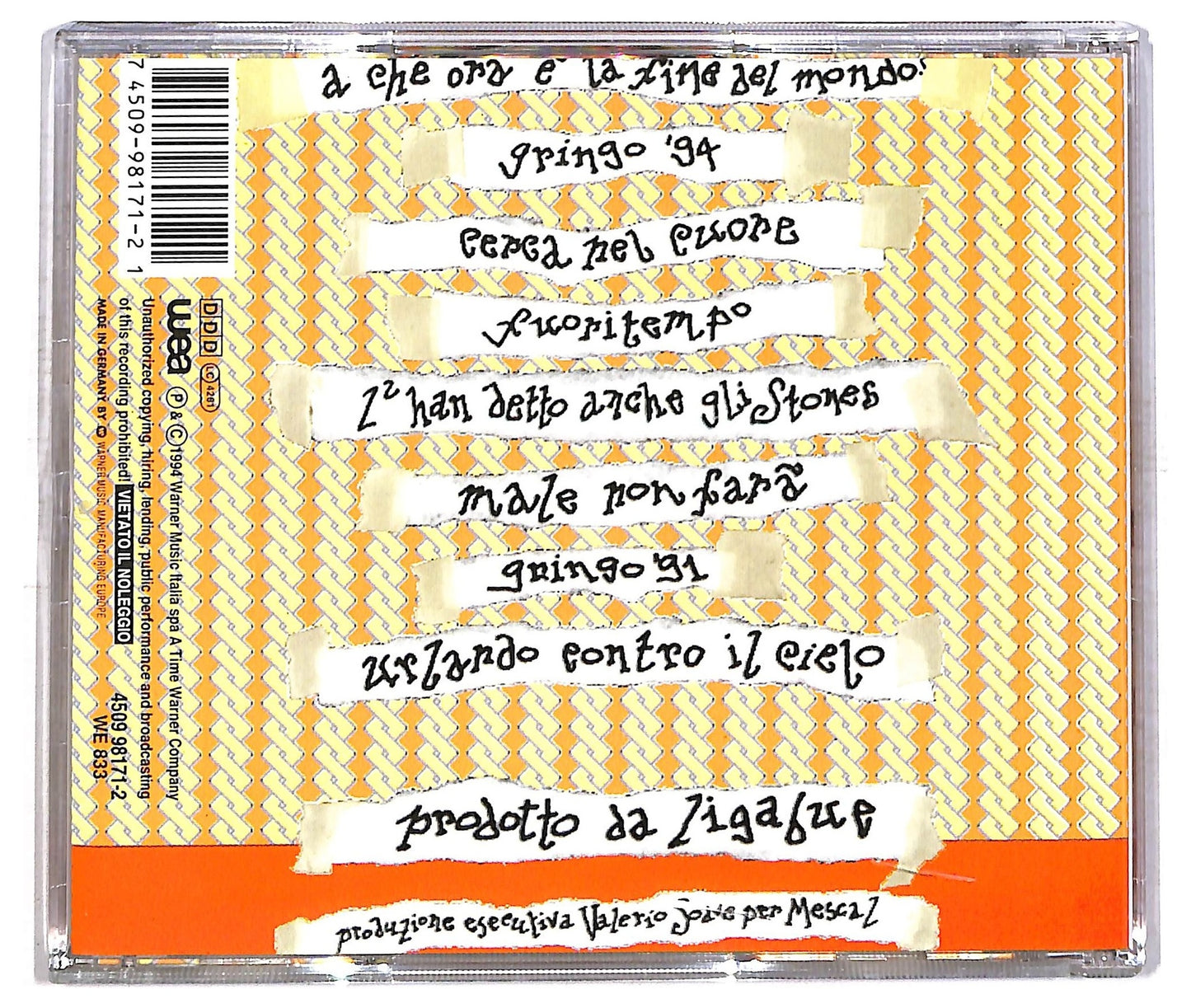 EBOND Ligabue - A Che Ora E La Fine Del Mondo? CD CD086340