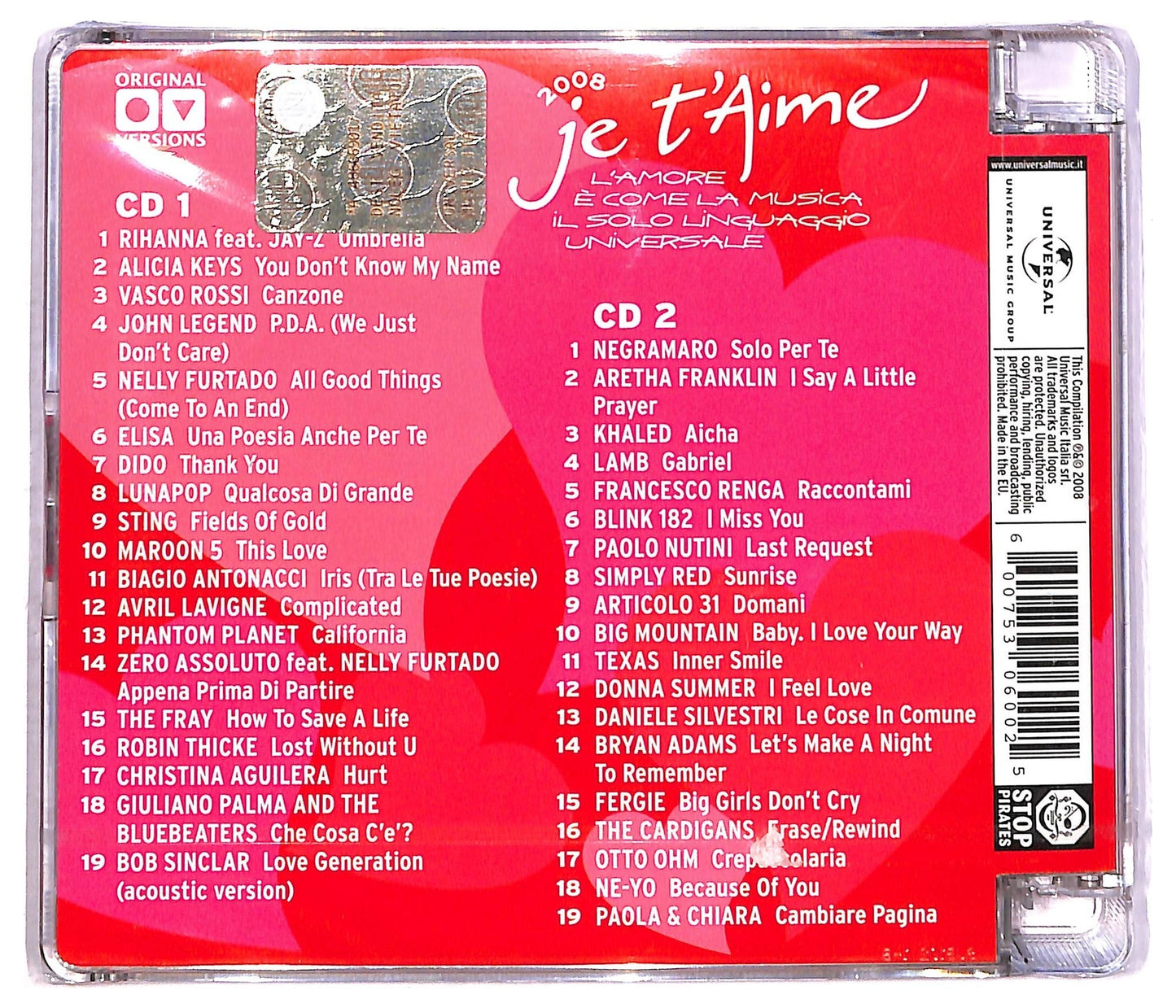 EBOND Various - Je T'aime 2008 CD CD086636