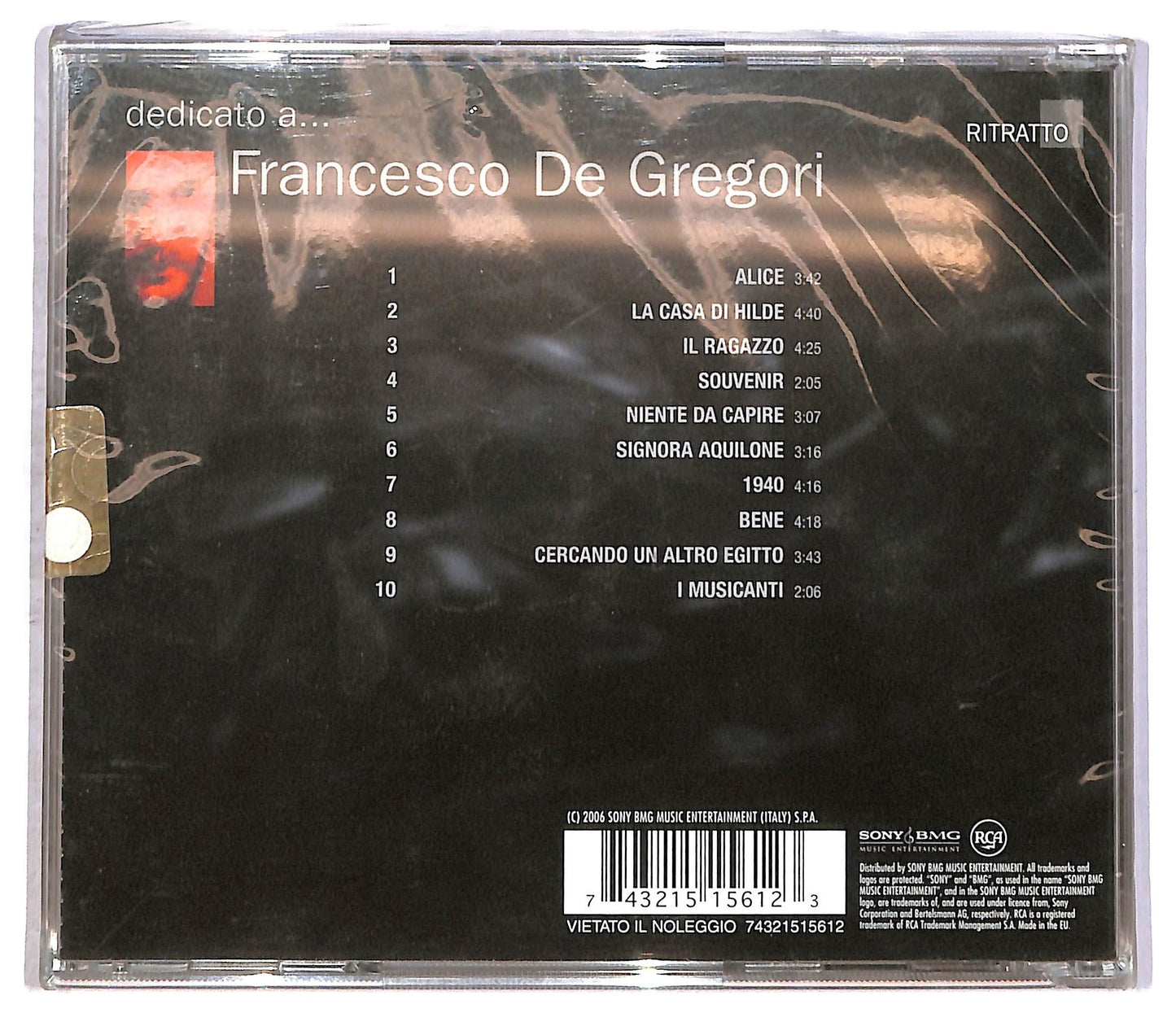 EBOND Francesco De Gregori - Dedicato A ... CD CD086752