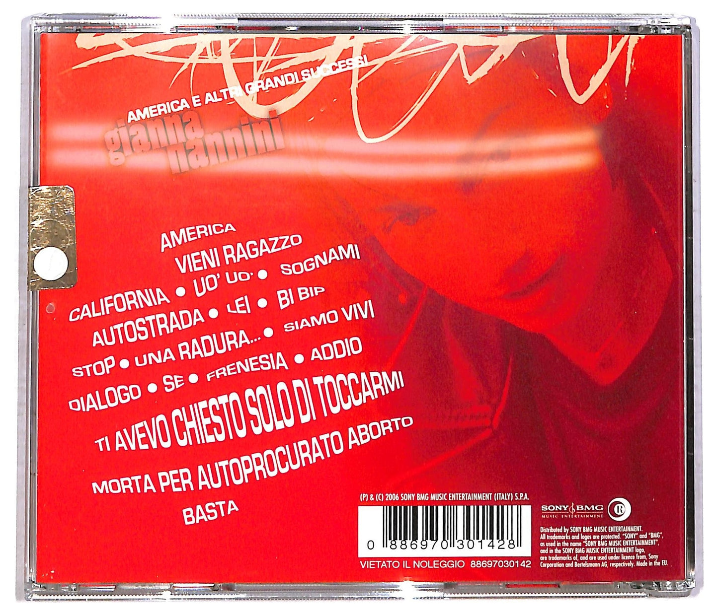 EBOND Gianna Nannini - America E Altri Grandi Successi CD CD086906