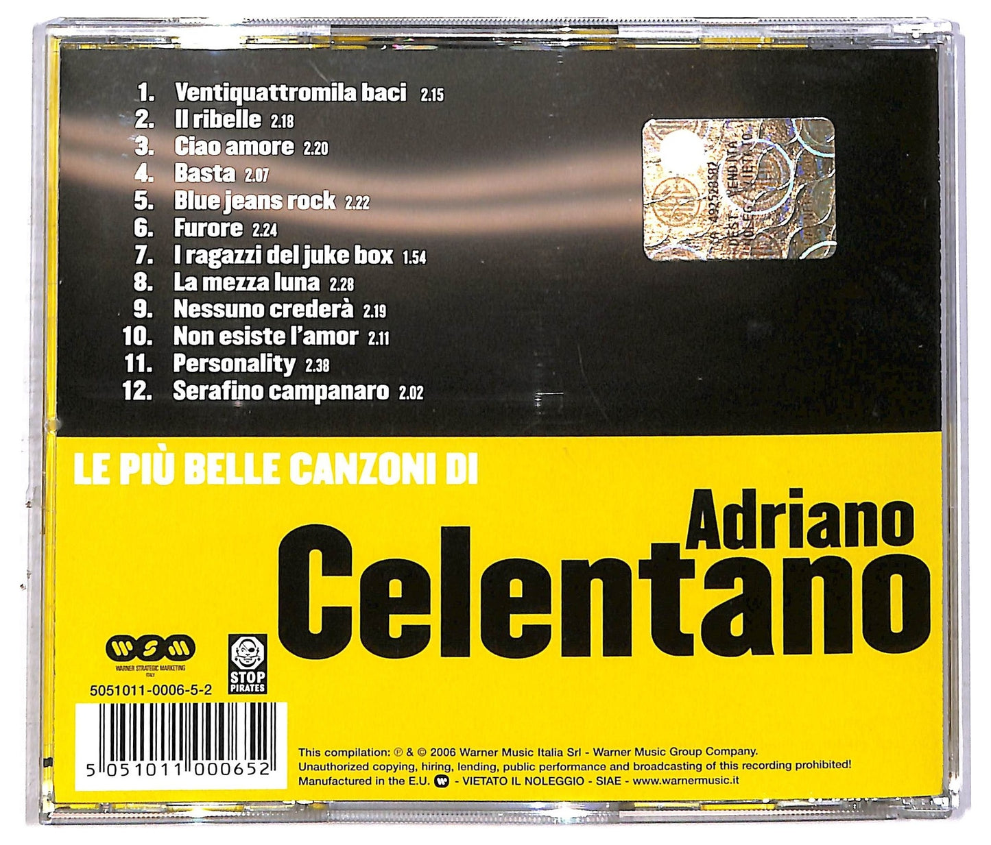EBOND Adriano Celentano - Le Piu Belle Canzoni Di Adriano Celentano CD CD086955