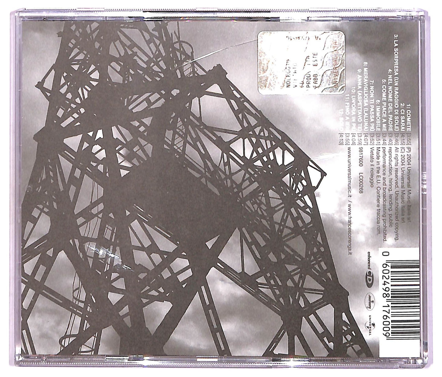 EBOND Francesco Renga - Camere Con Vista CD CD087003