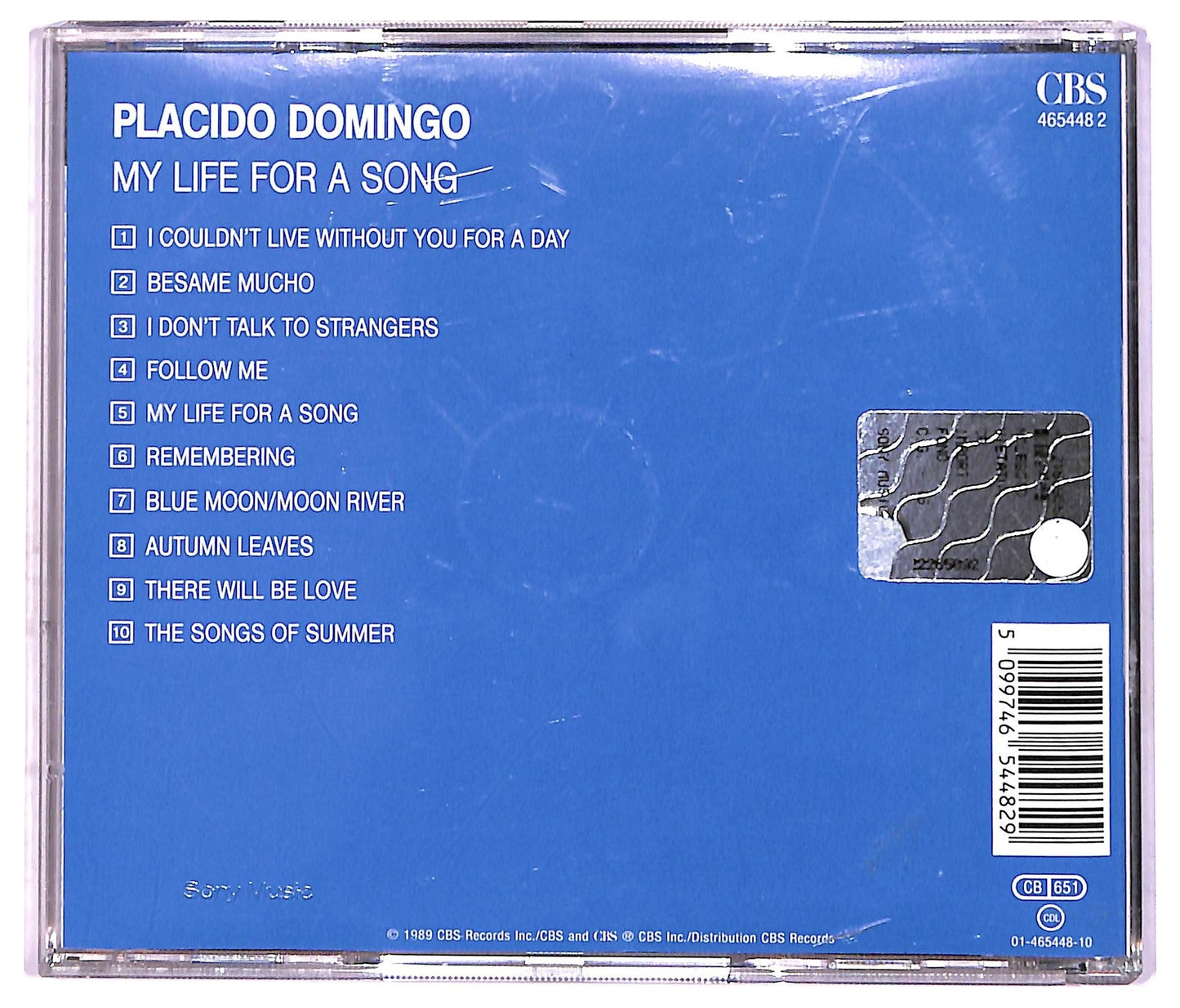 EBOND Placido Domingo - My Life For A Song CD CD087034