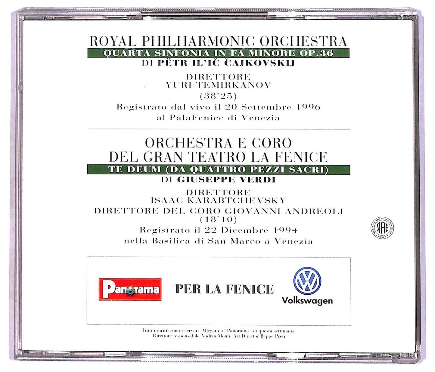 EBOND Royal Philharmonic - Concerto Per La Fenice EDITORIALE CD CD087131