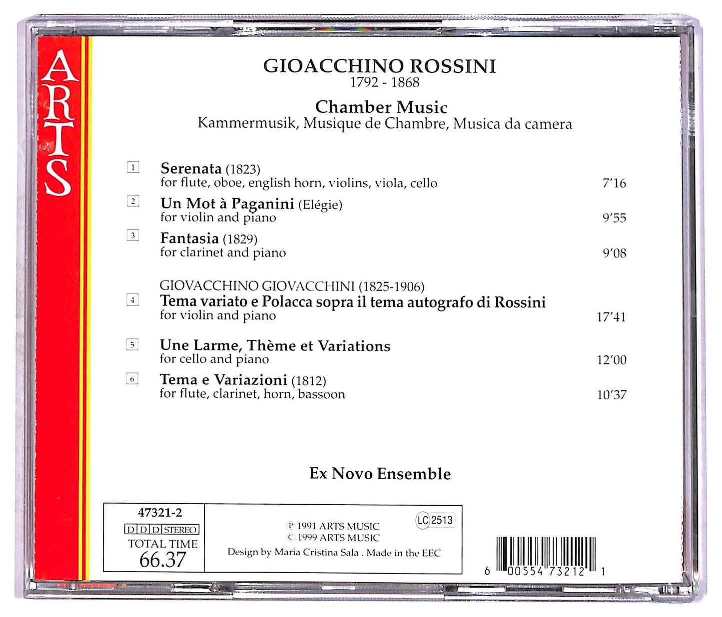 EBOND Rossini - Chamber Music - Ex Novo Ensemble CD CD087232
