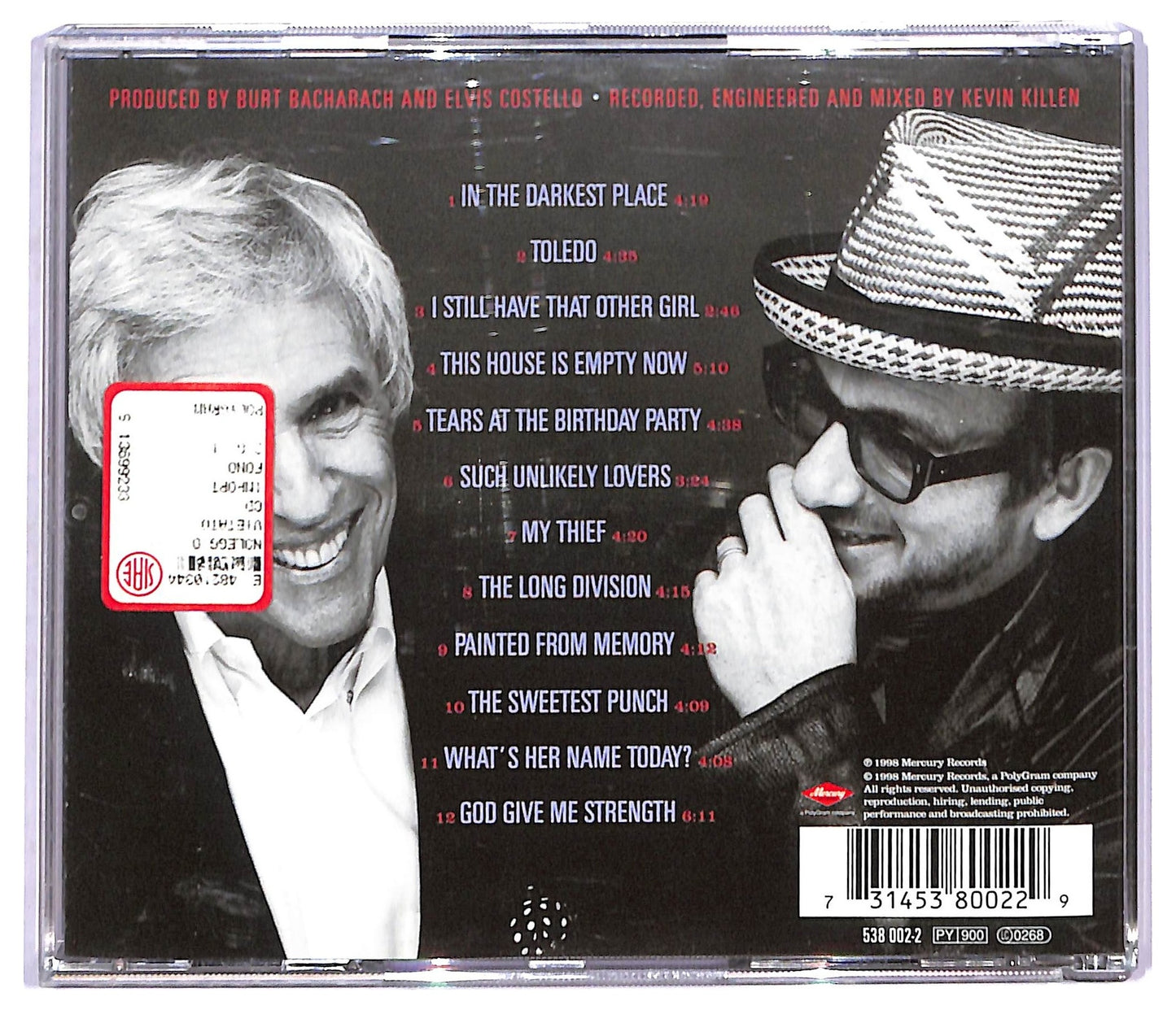 EBOND Elvis Costello With Burt Bacharach - Painted From Memory CD CD087632
