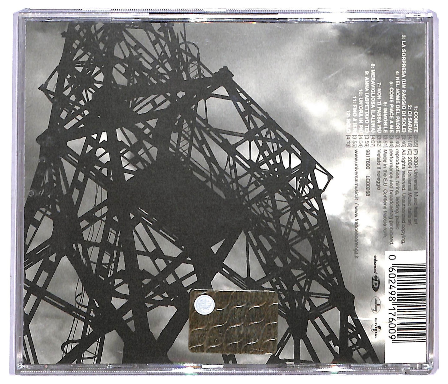 EBOND Francesco Renga - Camere Con Vista CD CD087650