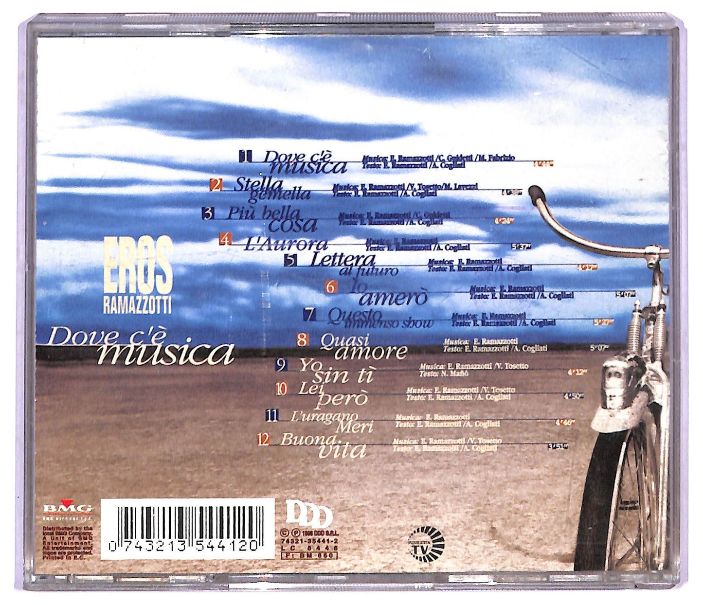EBOND Eros Ramazzotti - Dove C'e Musica CD CD087718