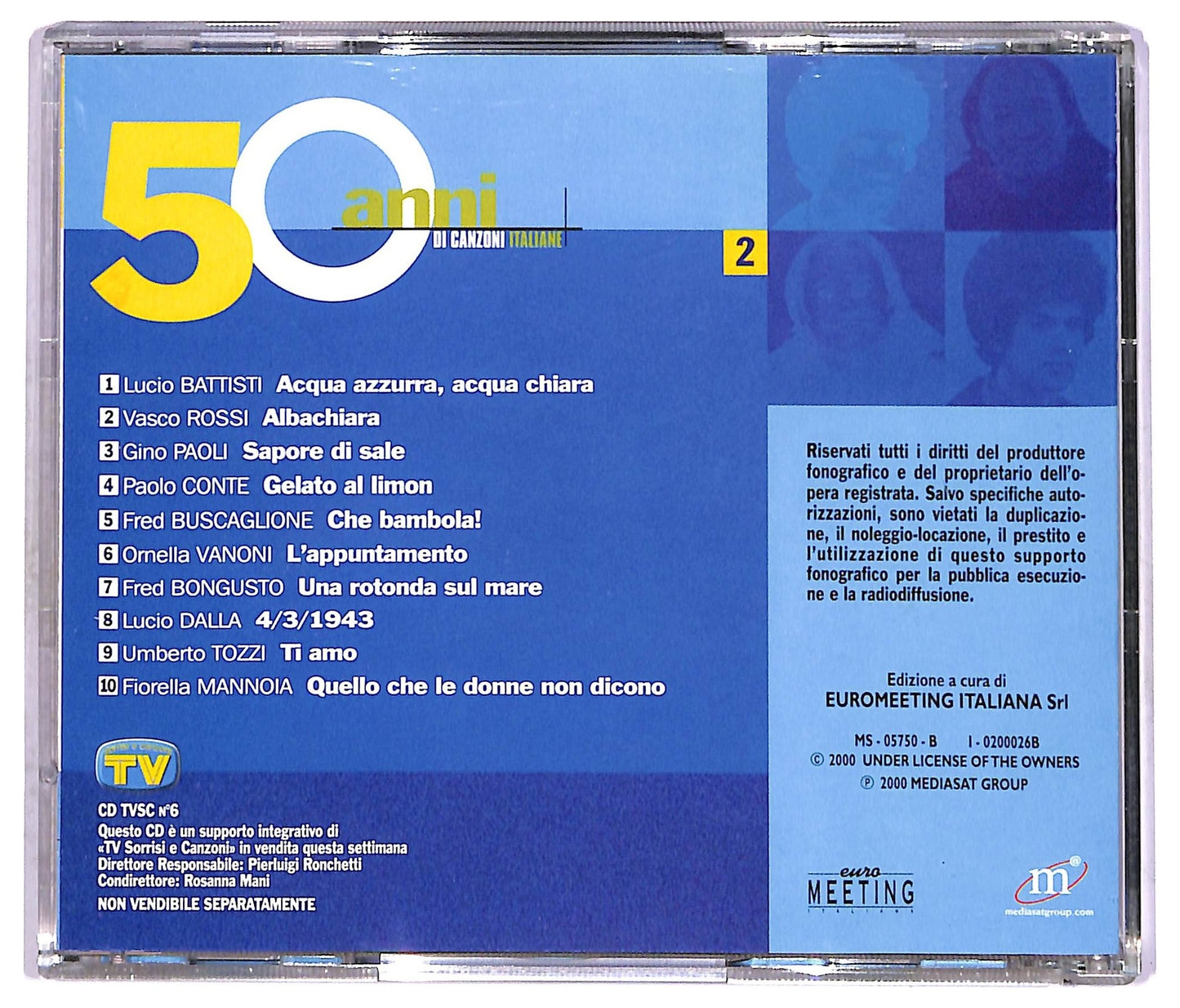 EBOND Various - 50 Anni Di Canzoni Italiane 2 EDITORIALE CD CD087801