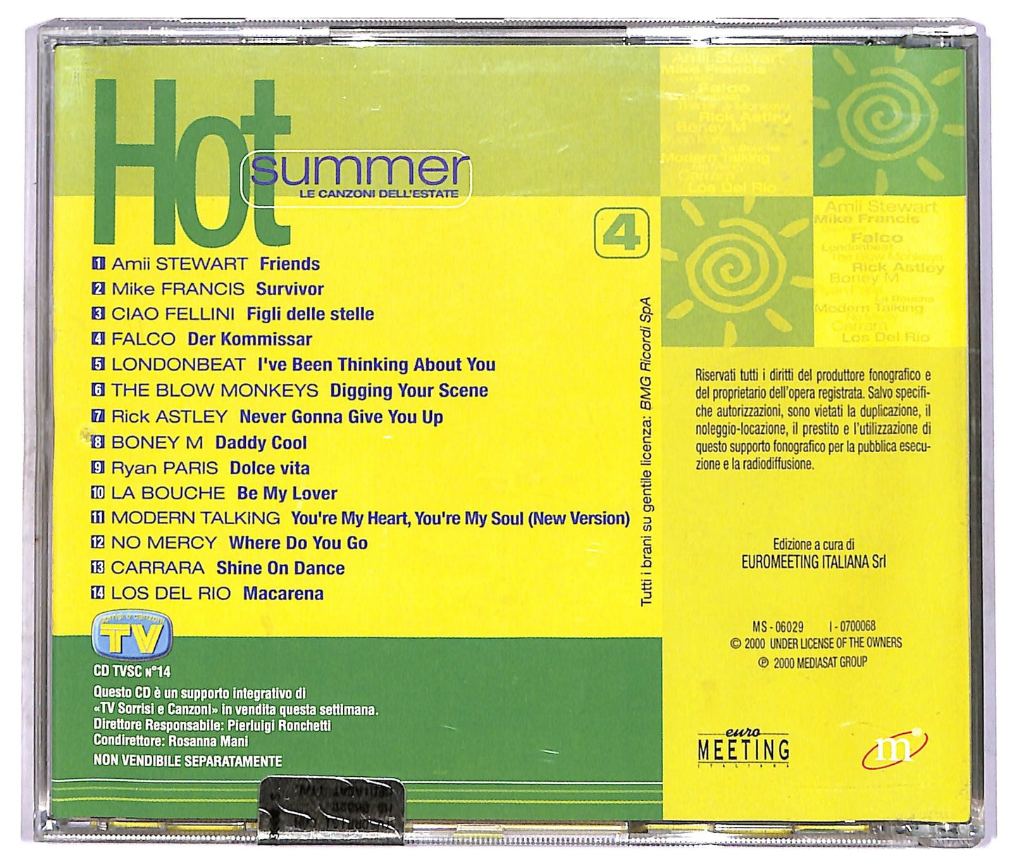 EBOND Hot Summer - Le Canzoni Dell'Estate 4 - EDITORIALE CD CD087805