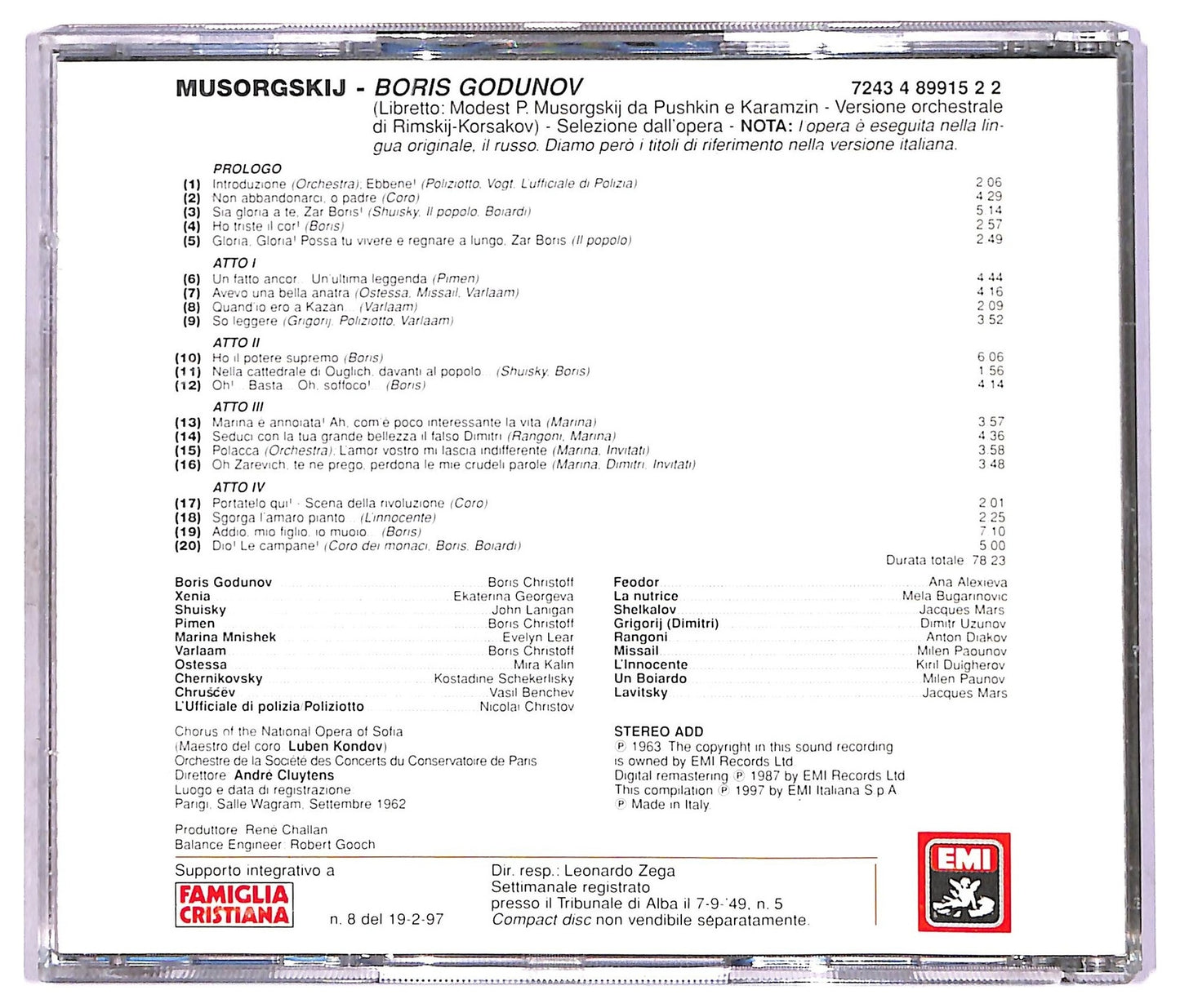 EBOND Modest Musorgskij - Boris Godunov (Le Pagine Piu Belle) COMPILATION EDITORIALE JEWEL CASE CD CD087856