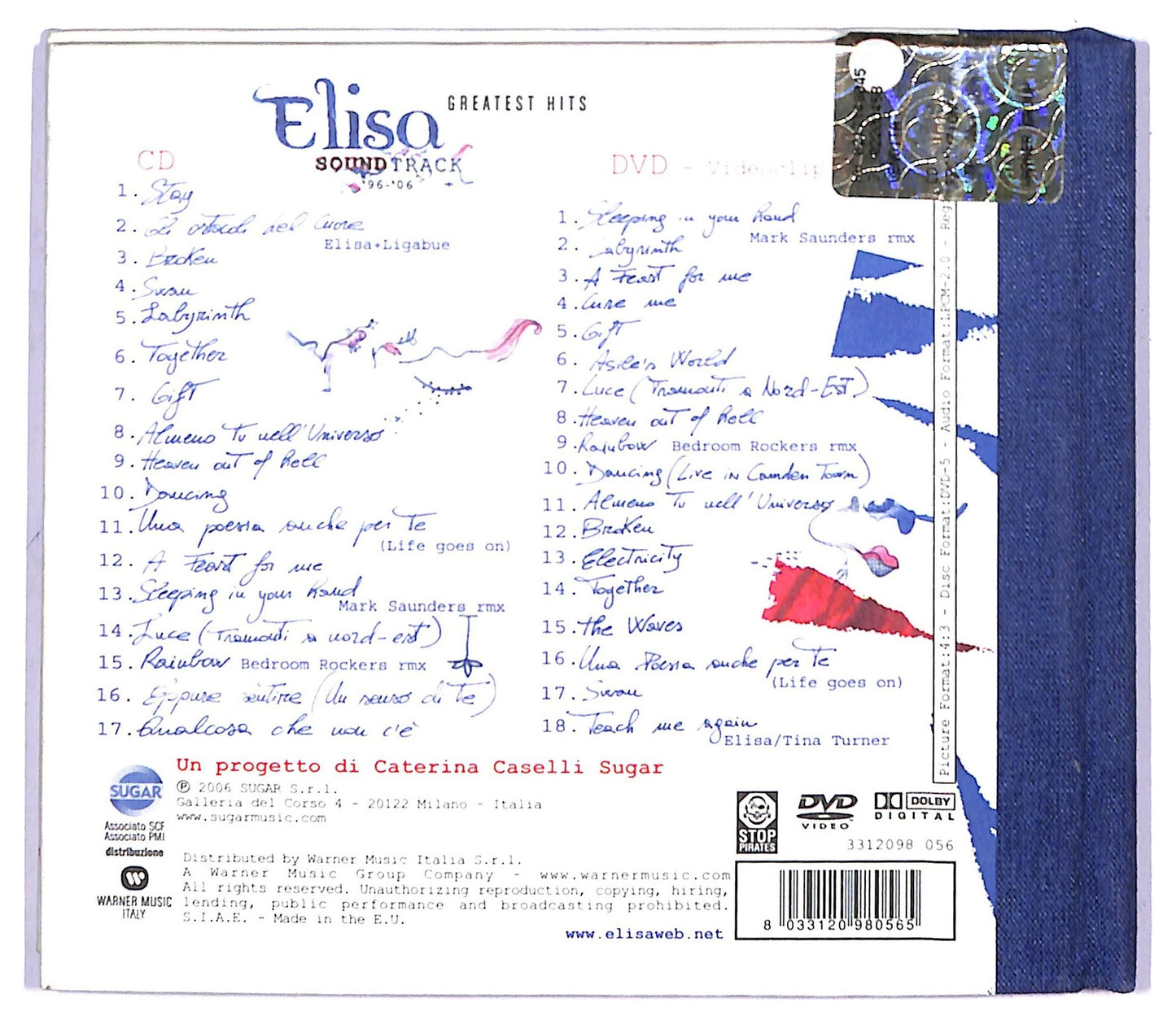 EBOND Elisa - Soundtrack '96-'06 Greatest Hits CD CD088127