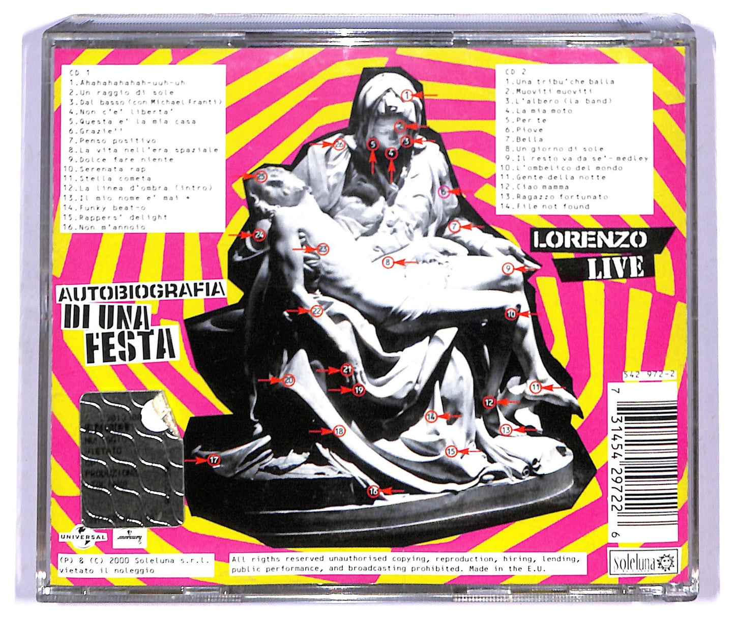 EBOND Lorenzo - Live Autobiografia Di Una Festa CD CD088139